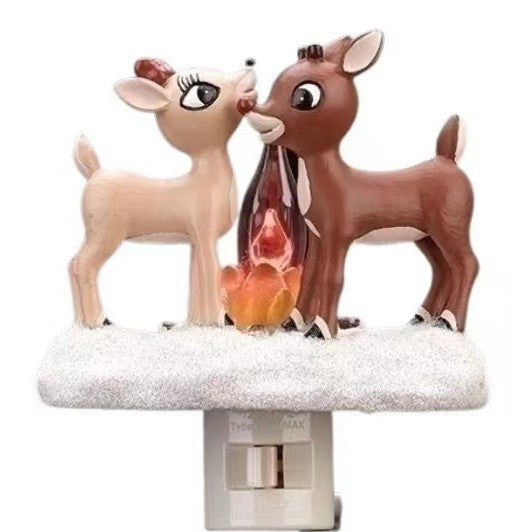 Ghost Campfire Flickering Nightlight / Plug-in Nightlight Ornament