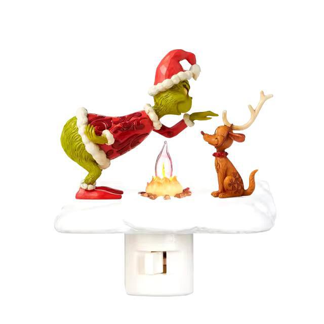Ghost Campfire Flickering Nightlight / Plug-in Nightlight Ornament
