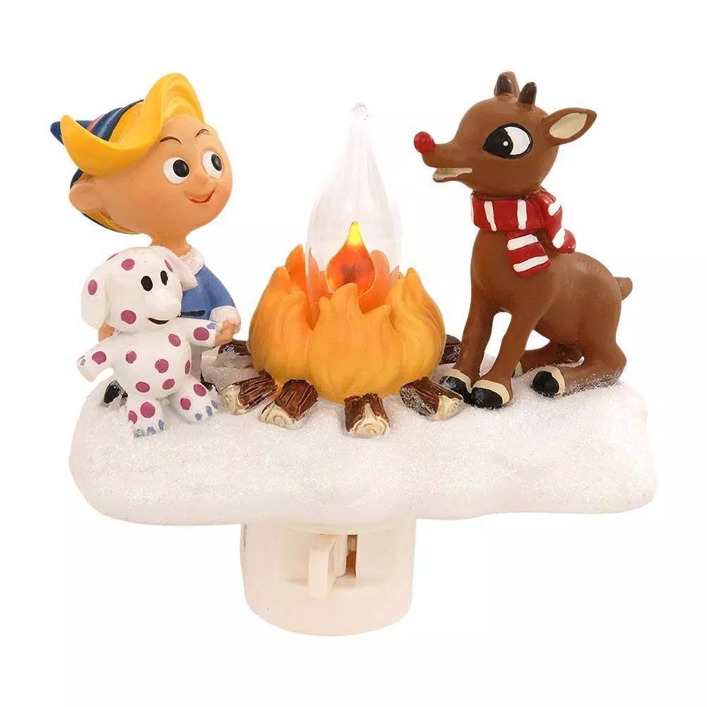 Ghost Campfire Flickering Nightlight / Plug-in Nightlight Ornament