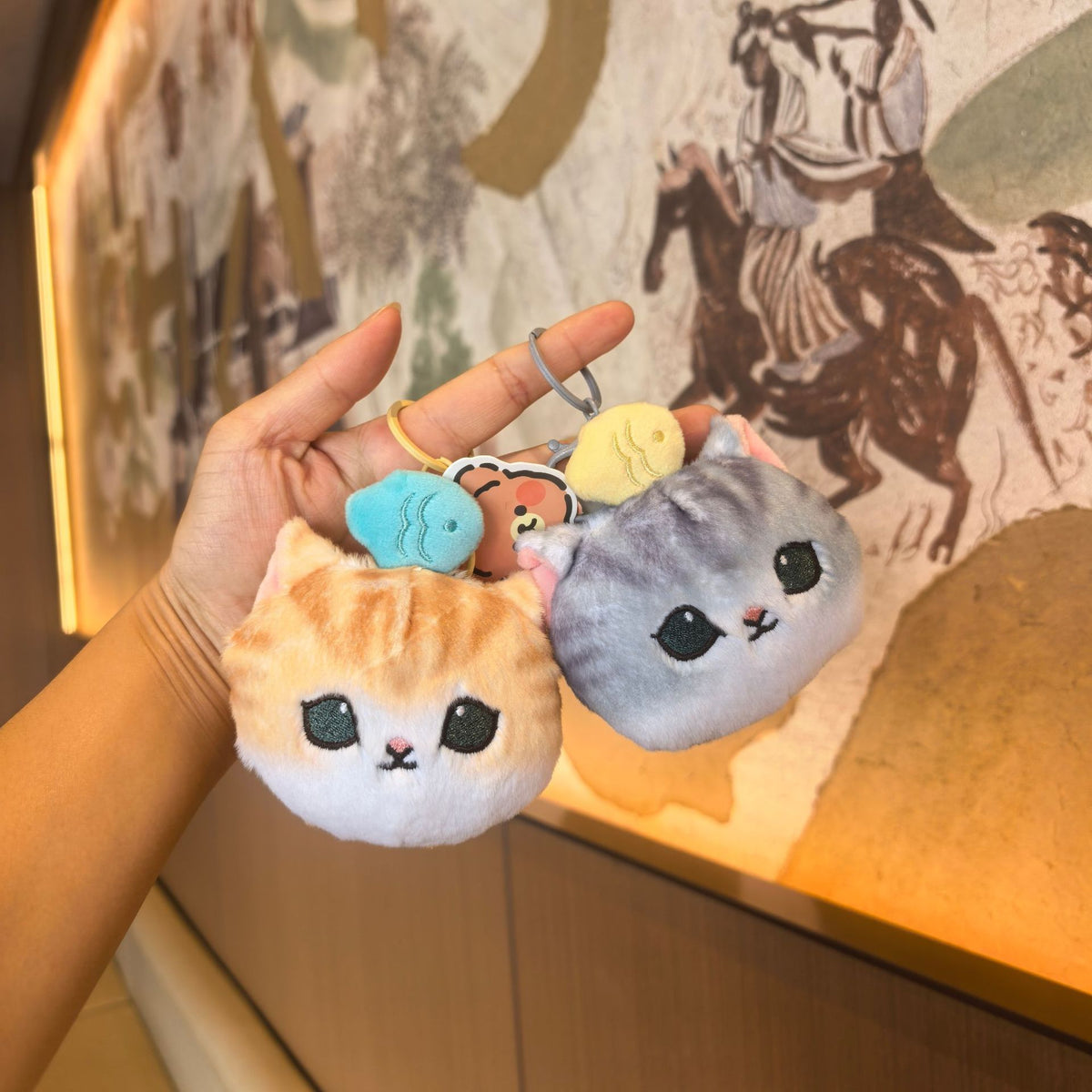 Cute Shark-Cat Plush Pendant: Kitten Coin Purse, Doll/Toy, Backpack Charm & Keychain for Couples