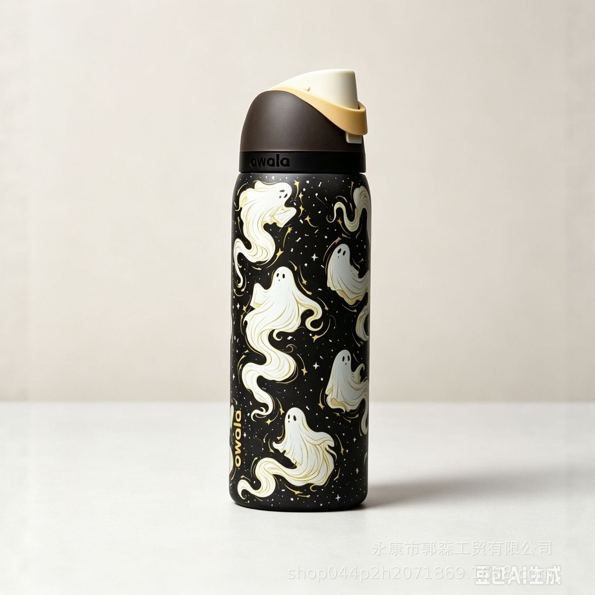Halloween Limited Edition Insulated Bottle – 304 Stainless Steel, Large Capacity, Portable, Dual-Sip (Straw & Spout) Design